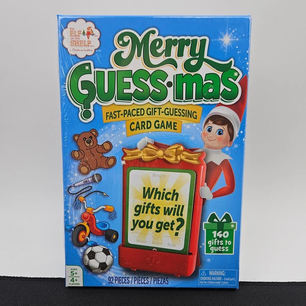 Merry Guessmas Fast Paced Gift Guessing Card Game‎ Elf on the Shelf New